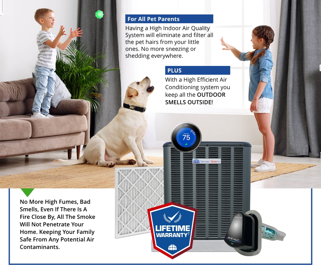 How to get rid of pet hair? With a air purification system you can filter pet hair from your home! Keep you home air fresh, pure, and free from outdoor smells!